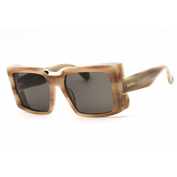 NEW MAX MARA SUNGLASSES BEIGE GREY WOMEN EYEWEAR MAX MARA MM0124 60A